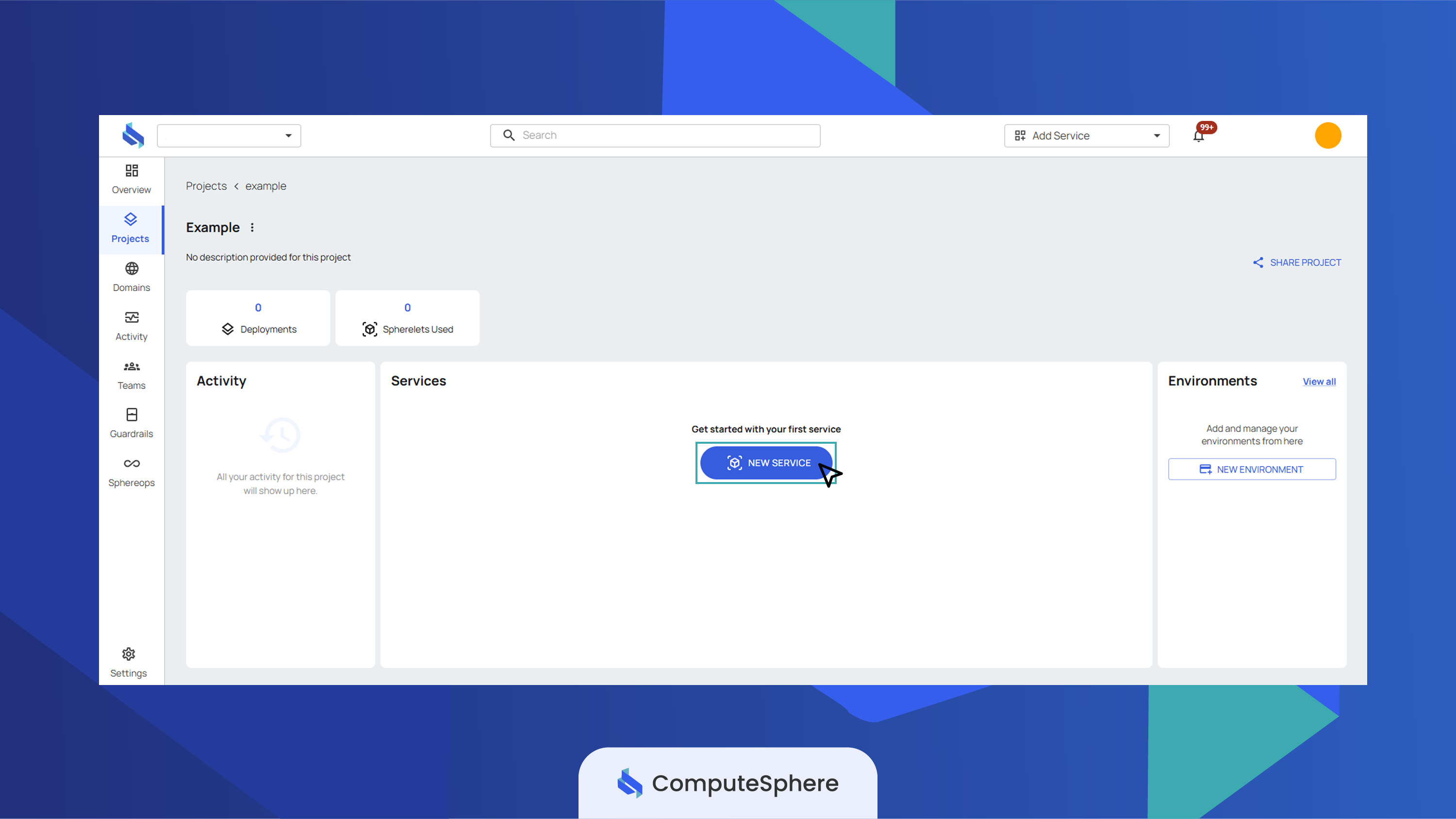 Click New Service